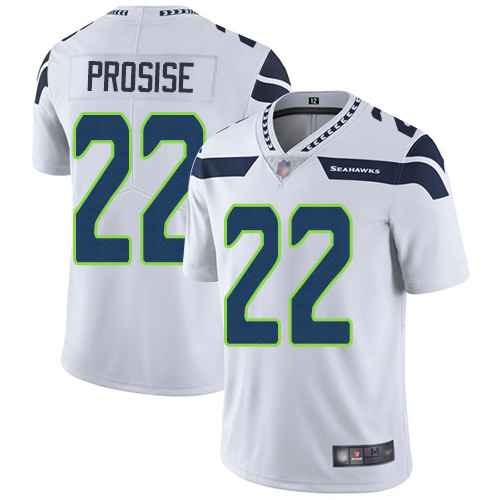 Seattle Seahawks Limited White Men C. J. Prosise Road Jersey NFL Football #22 Vapor Untouchable->seattle seahawks->NFL Jersey